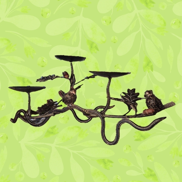 Other - Iron 3 Pillar Branch Candle Holder